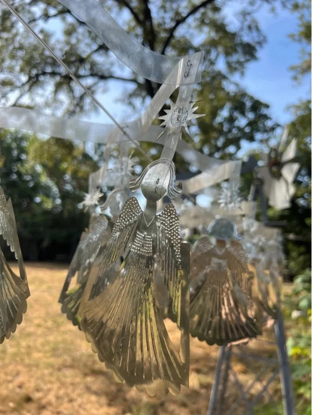 Vintage angel banner, about 5.5 feet long